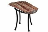 Arizona Petrified Wood Table With Metal Base #214471-7